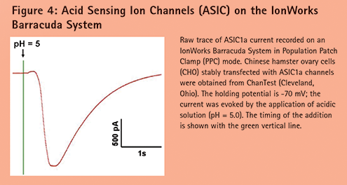 Figure 4: Acid Sensing Ion Channels (ASIC) on the IonWorks Barracuda System