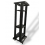 Steel 4-Post Rack with Casters: 83" H x 24" W x 26" L, 3 Shelves, one movable, 4 wheels